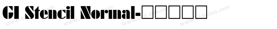 GI Stencil Normal字体转换